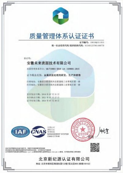 Quality Management System Certification